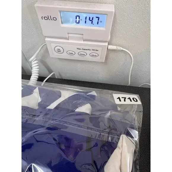 NWT Leota Women's Blue Zig Zag Navy Crepe A-Line Stretchy Dress sz XXL Casual - Picture 8 of 8